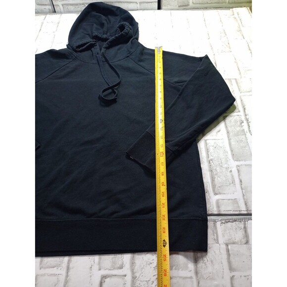 Volcom Hoodie Womens Large Black Fleece Hooded Sweatshirt - Picture 5 of 11